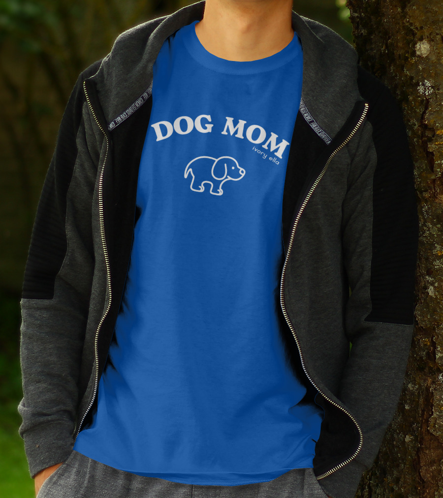DOG MOM Ivory Ella T-Shirt