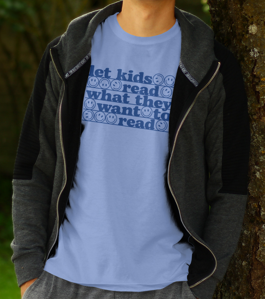 Let Kids Read What They Want To Read Smiley Faces T-Shirt