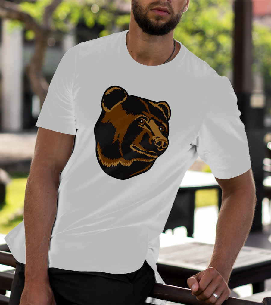Boston Bruins Bear Head Emblem T-Shirt