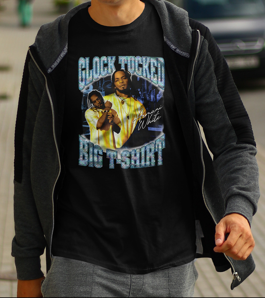 Glock Tucked Big T-Shirt Armani White T-Shirt