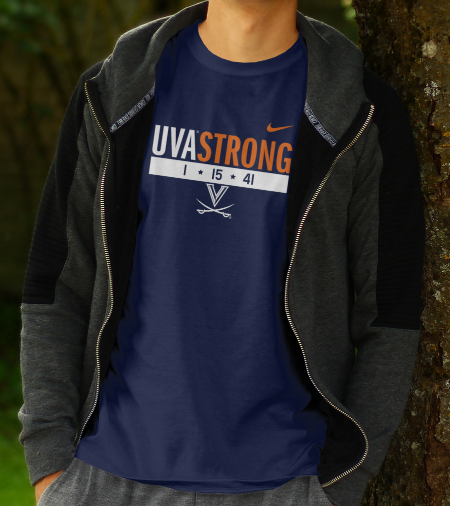 UVA Strong 1 15 41 Basketball Virginia Cavaliers T-Shirt