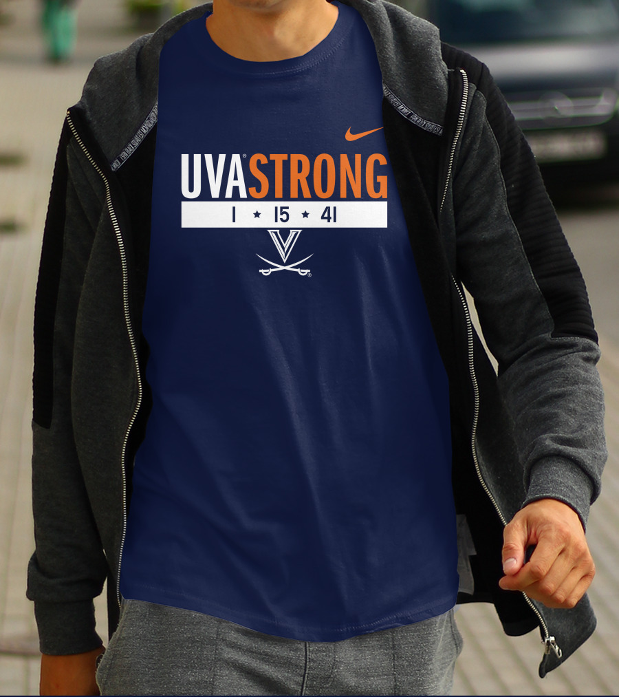 UVA Strong 1 15 41 Basketball Virginia Cavaliers T-Shirt