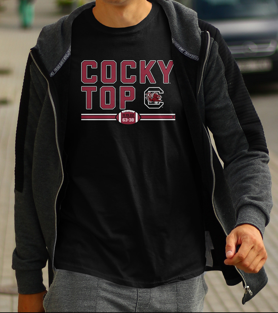 COCKY TOP South Carolina Football Gamecocks 11.19.22 63-38 T-Shirt