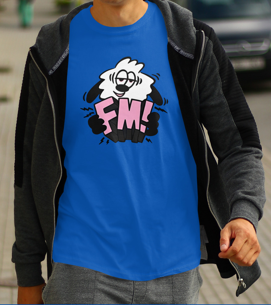 Vs X Verdy FM Cartoon Sheep Complex Con Blue T-Shirt