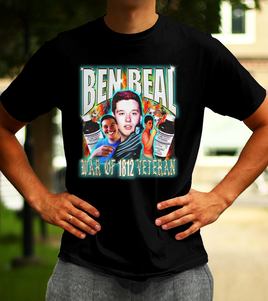 Ben Beal War Of 1812 Veteran Faces And Cough Syrup T-Shirt