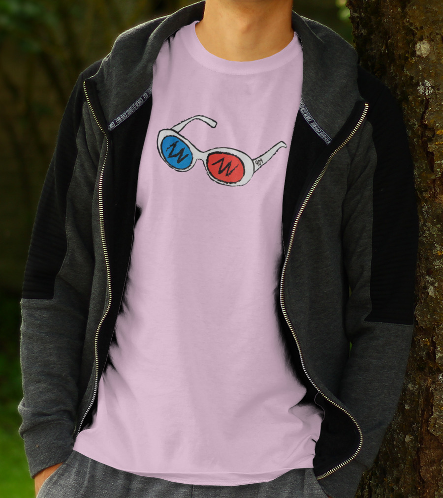 George 3D Goggles Blue Red Lenses T-Shirt