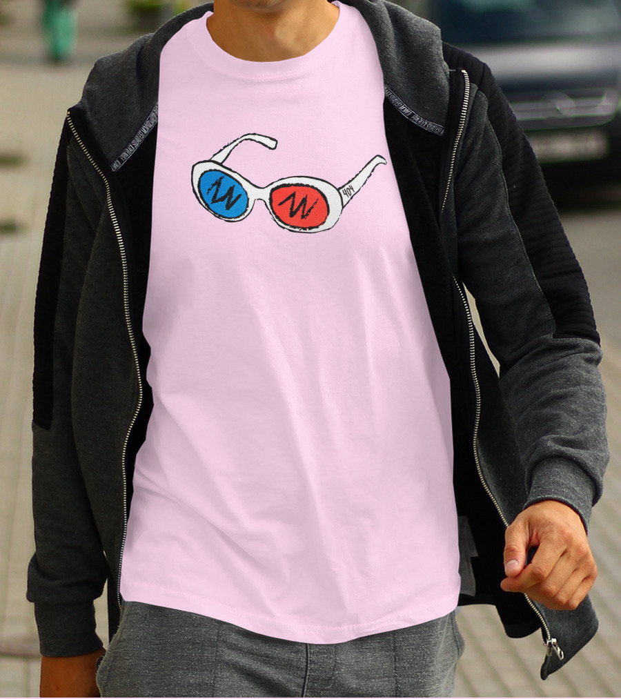 George 3D Goggles Blue Red Lenses T-Shirt