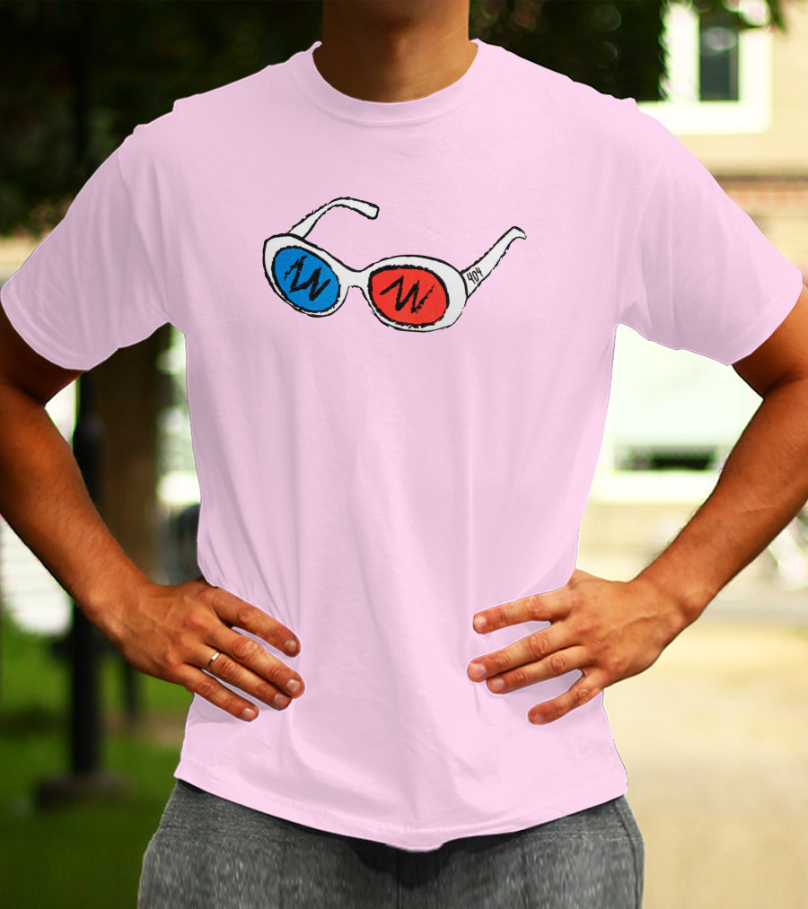 George 3D Goggles Blue Red Lenses T-Shirt