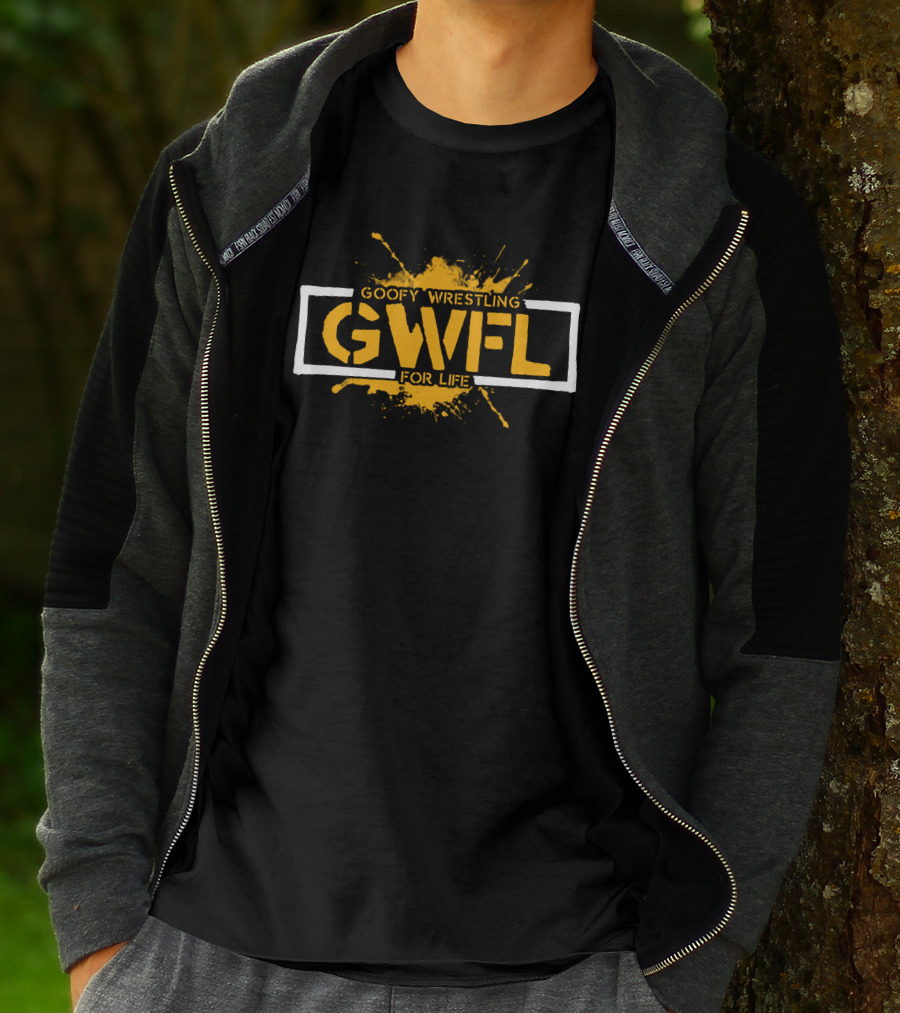 Goofy Wrestling For Life GWFL Splatter T-Shirt