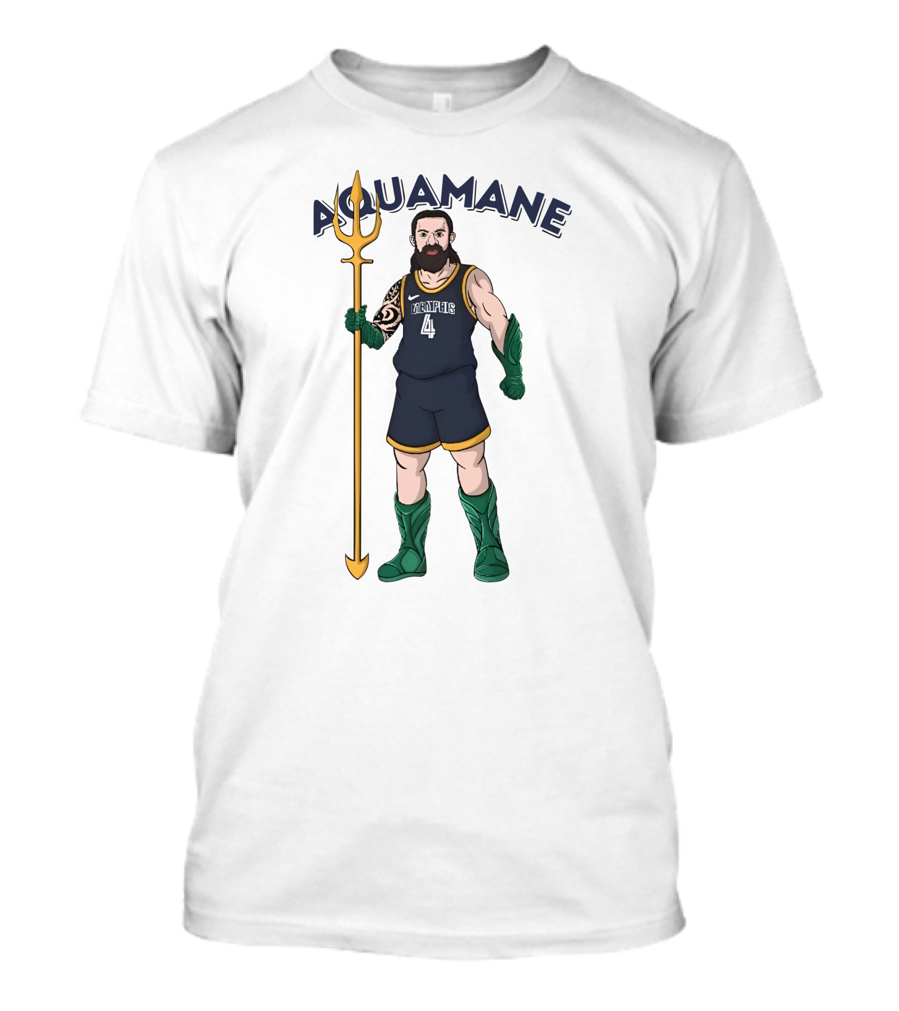 Aquaman Steven Adams Memphis 4 Aquamane T-Shirt