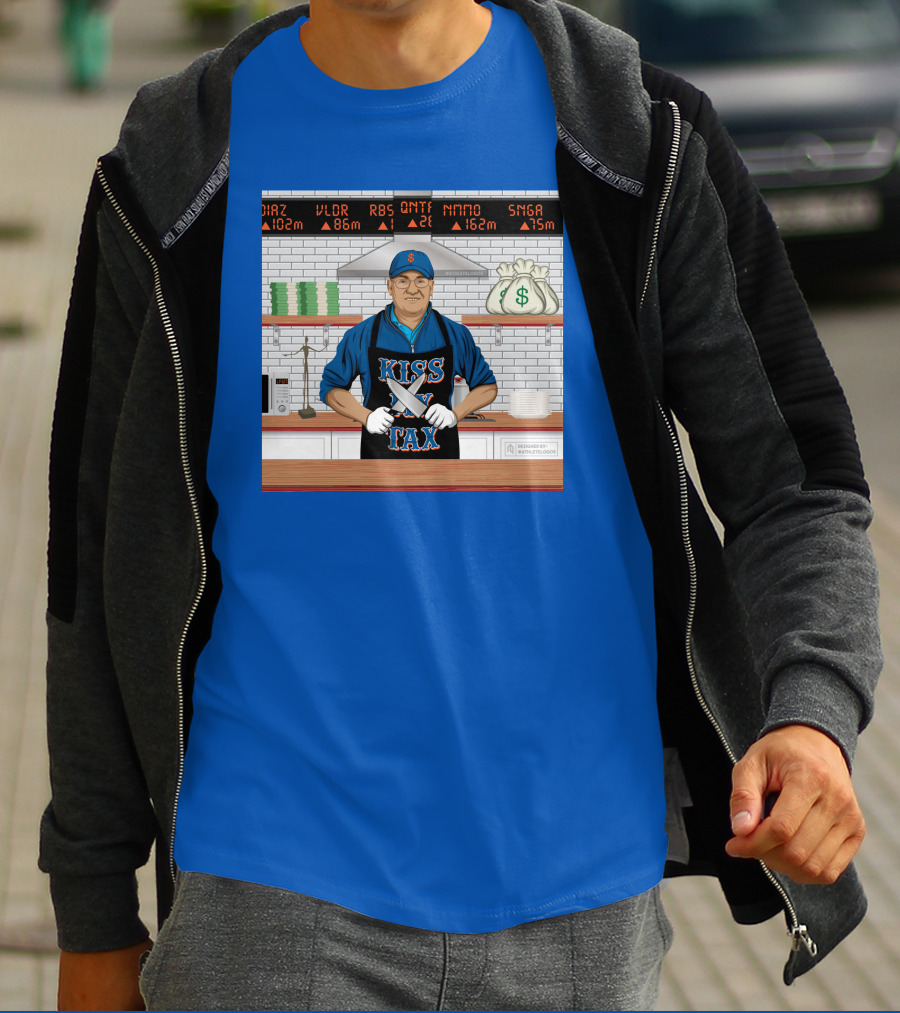 Kiss My Tex New York Money Chef Stock Market Cooking T-Shirt