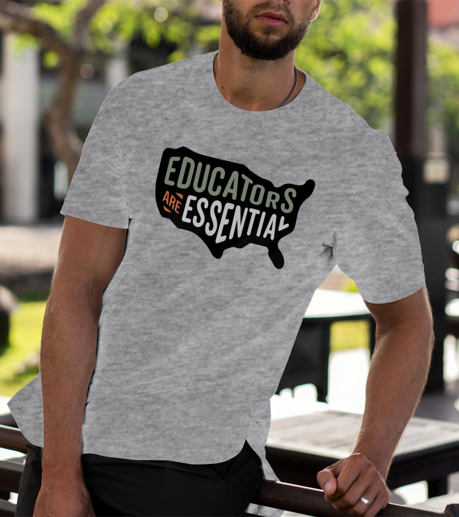 Educators Are Essential USA Map T-Shirt