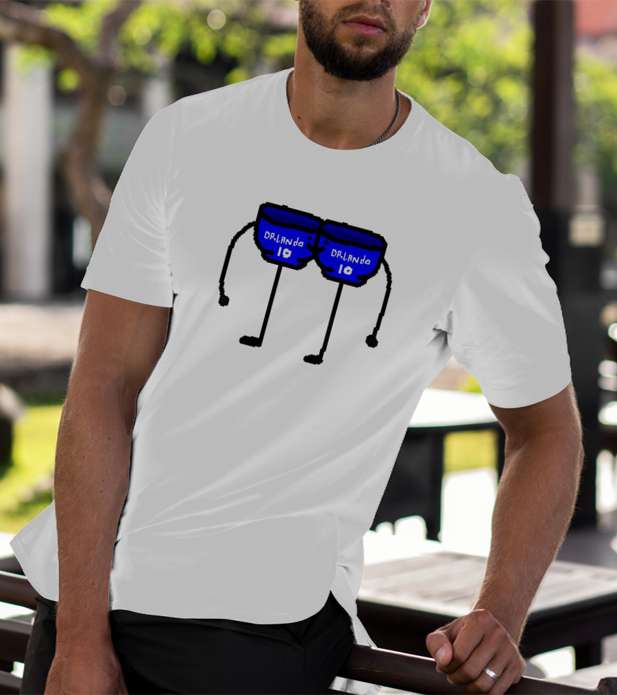 Bowl Bow Orlando Blue Cartoon Figure 10 DRlanda T-Shirt