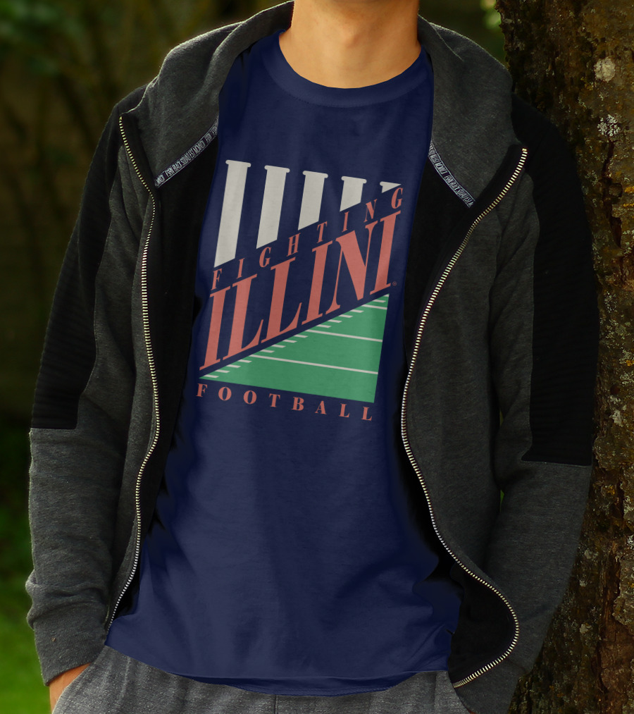Fighting Illini Football Illinois Field Stripes T-Shirt