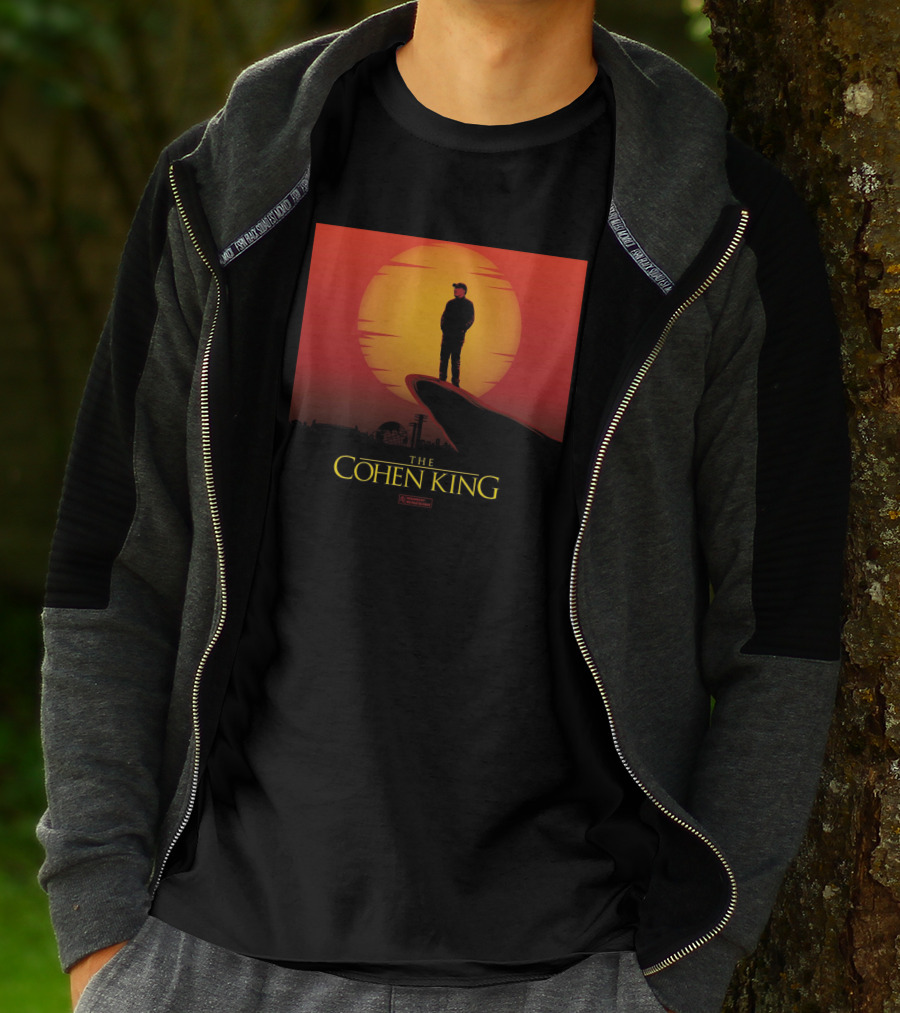 The Cohen King Silhouette On Sunset Cliff T-Shirt