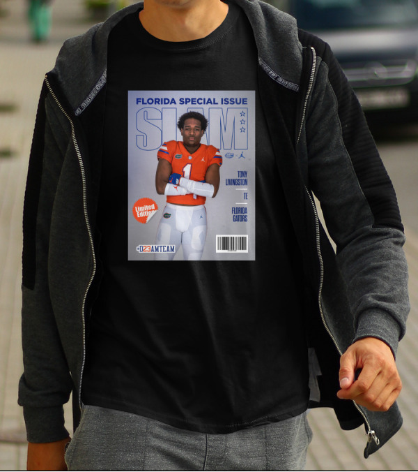 Florida Special Issue Slam Tony Livingston TE Florida Gators T-Shirt