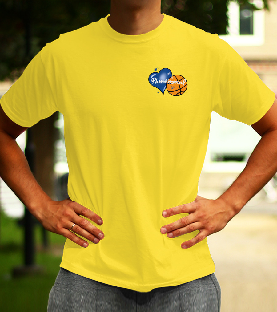 Phenomenal Warriors Shop Basketball Heart T-Shirt