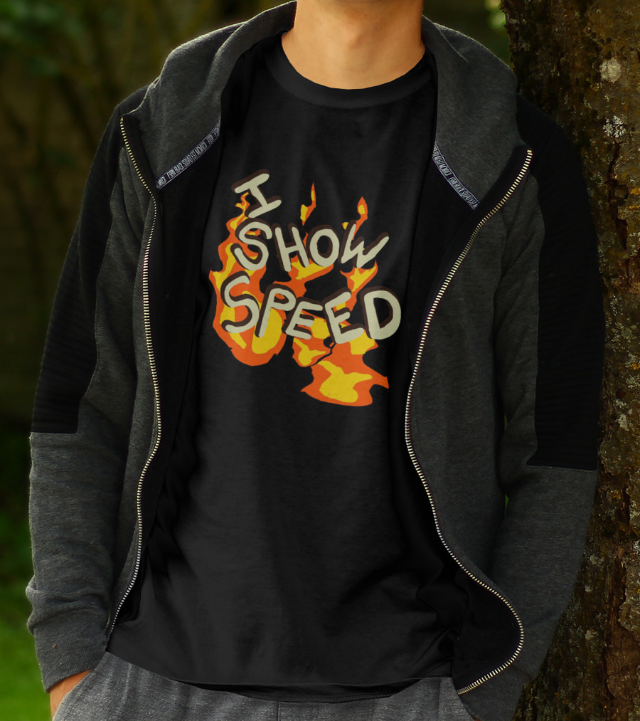 I Show Speed Fire Flames Bro T-Shirt