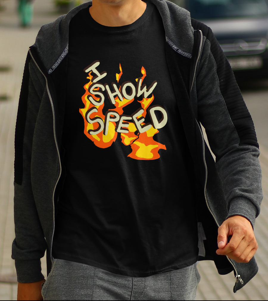 I Show Speed Fire Flames Bro T-Shirt