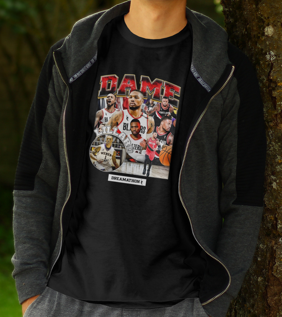 Dame Lillard Blazers Dreamathon Weber T-Shirt