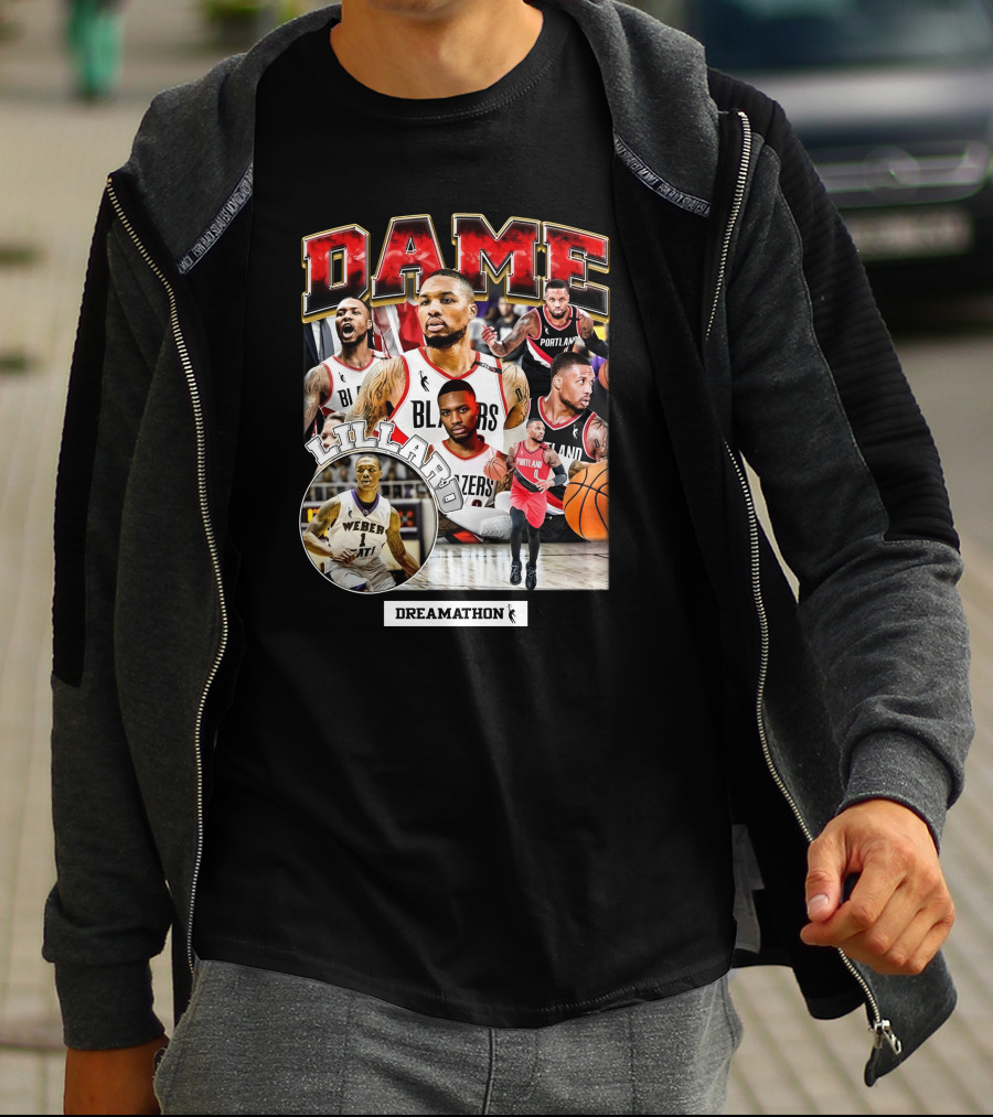 Dame Lillard Blazers Dreamathon Weber T-Shirt