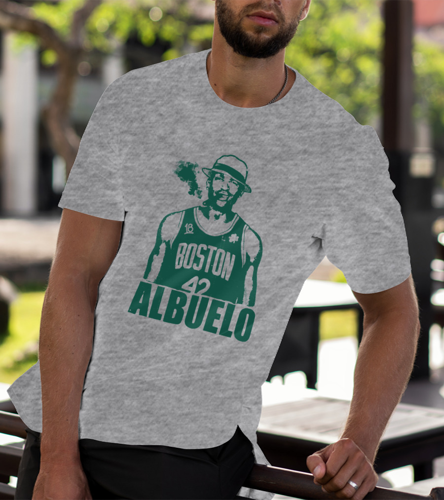 Boston 42 Albuelo Smoking Basketball Jersey T-Shirt