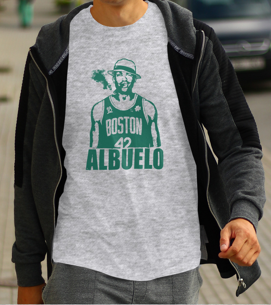 Boston 42 Albuelo Smoking Basketball Jersey T-Shirt