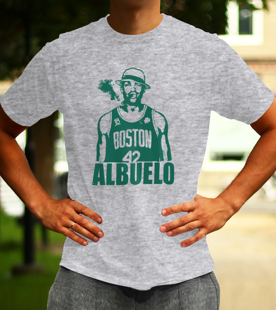 Boston 42 Albuelo Smoking Basketball Jersey T-Shirt