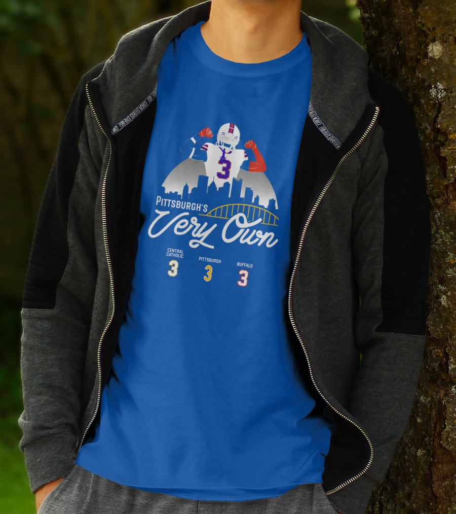 Pittsburgh's Very Own Central Catholic Pittsburgh Buffalo 3 T-Shirt