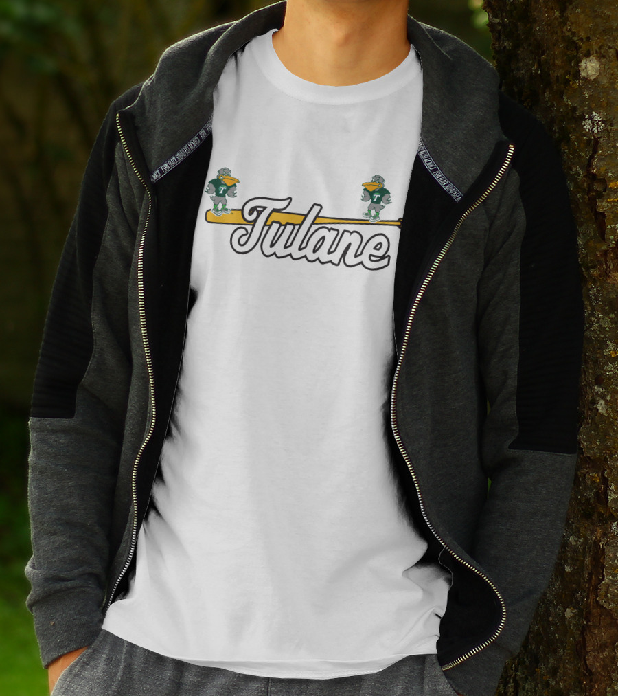 Tulane National Bird Day Green Wave Duck Mascot T-Shirt