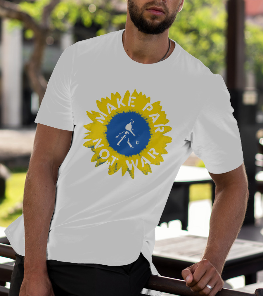 Sunflower Of Peace Make Par Not War Golf Charity T-Shirt