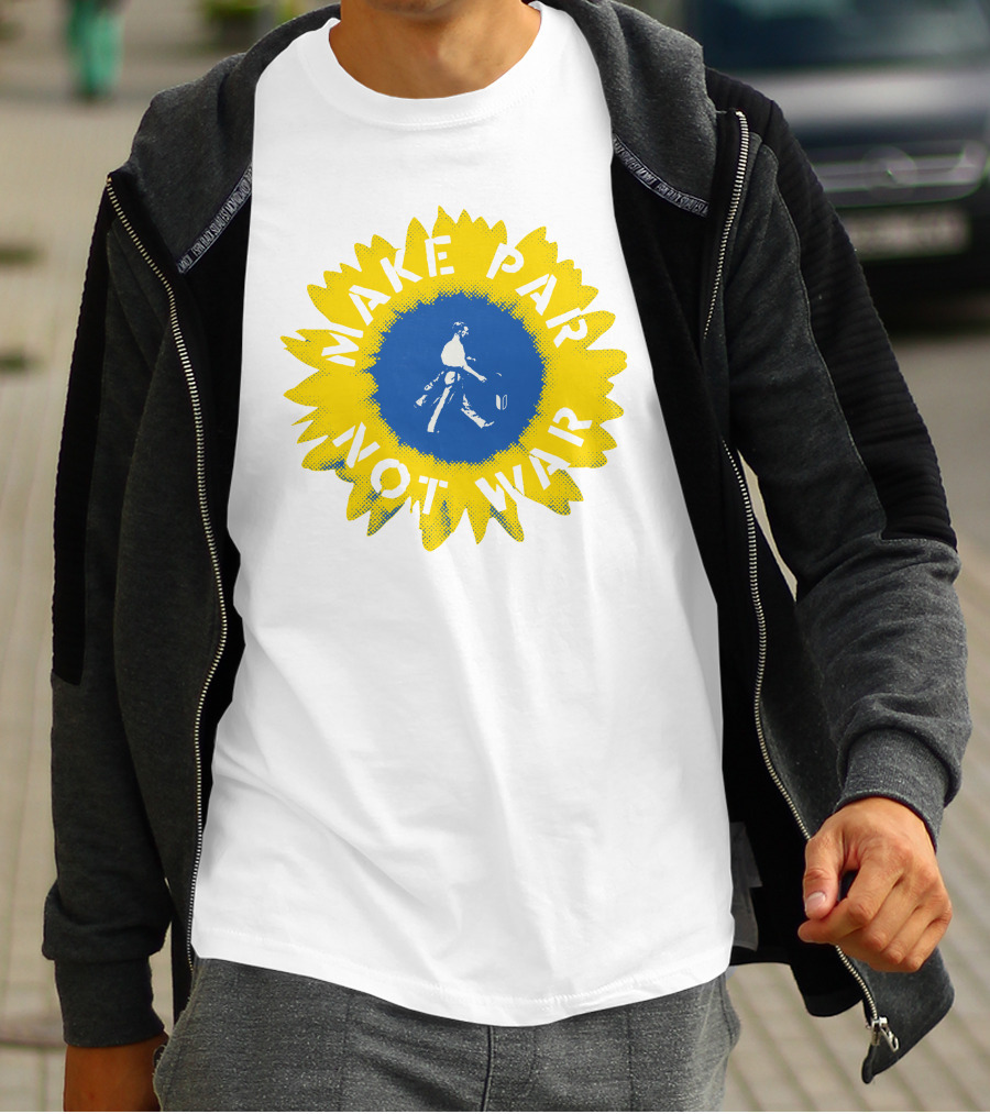 Sunflower Of Peace Make Par Not War Golf Charity T-Shirt