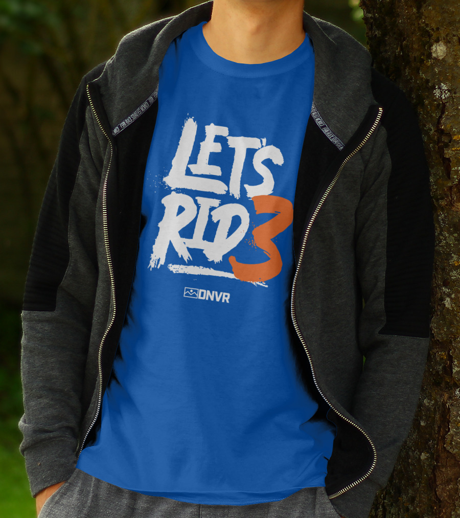 Denver Broncos Drew Lock Lets Ride 3 T-Shirt