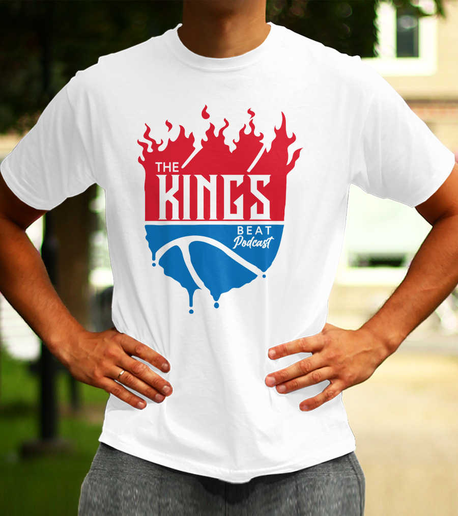 The Kings Beat Podcast Flame Basketball Drip T-Shirt