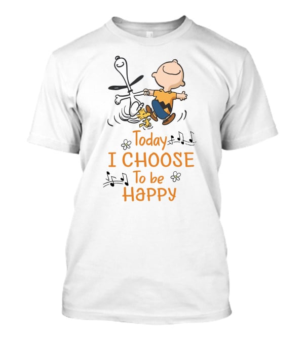 Today I Choose To Be Happy With Snoopy And Woodstock Dance T-Shirt