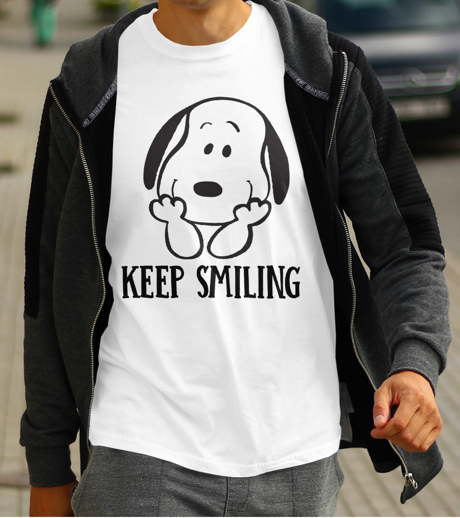 Keep Smiling Snoopy Peanuts T-Shirt