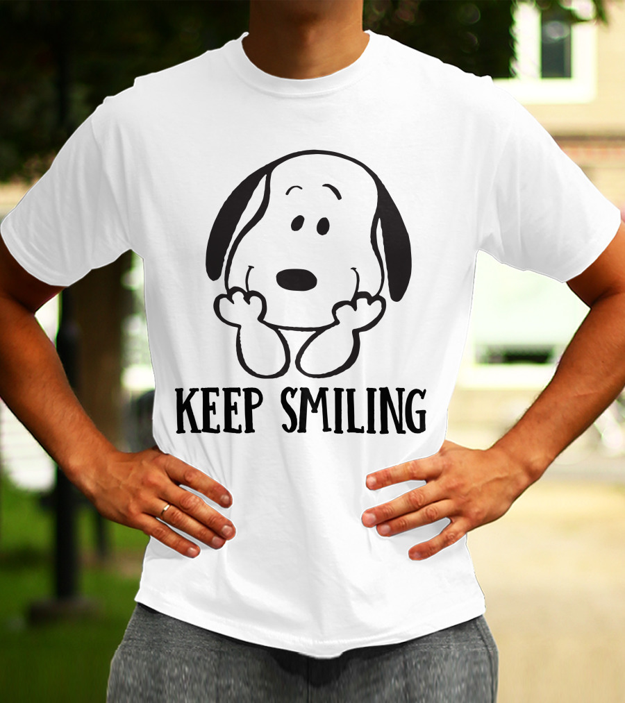 Keep Smiling Snoopy Peanuts T-Shirt