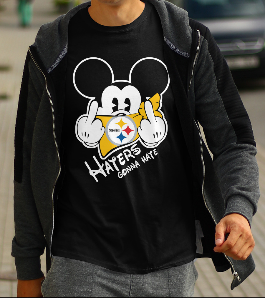 Haters Gonna Hate Mickey Mouse Steelers T-Shirt