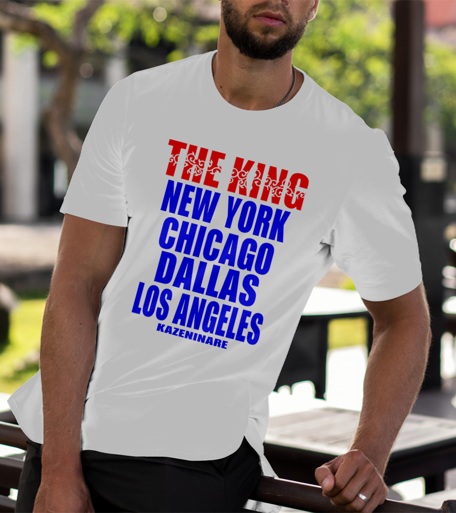 Minoru Suzuki The King New York Chicago Dallas Los Angeles Kazeninare NJPW1972 Shop T-Shirt