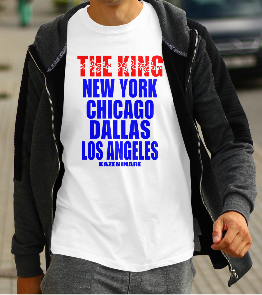 Minoru Suzuki The King New York Chicago Dallas Los Angeles Kazeninare NJPW1972 Shop T-Shirt