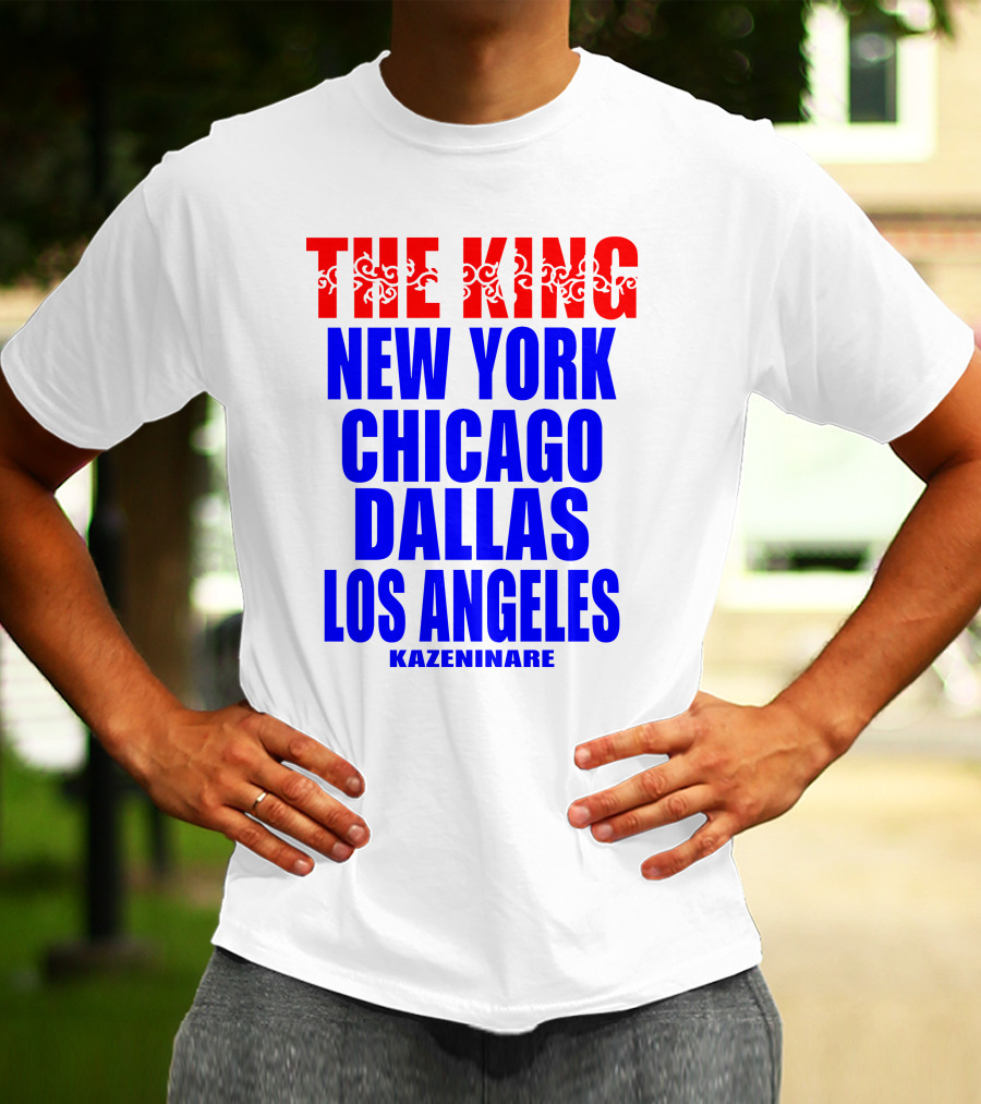 Minoru Suzuki The King New York Chicago Dallas Los Angeles Kazeninare NJPW1972 Shop T-Shirt