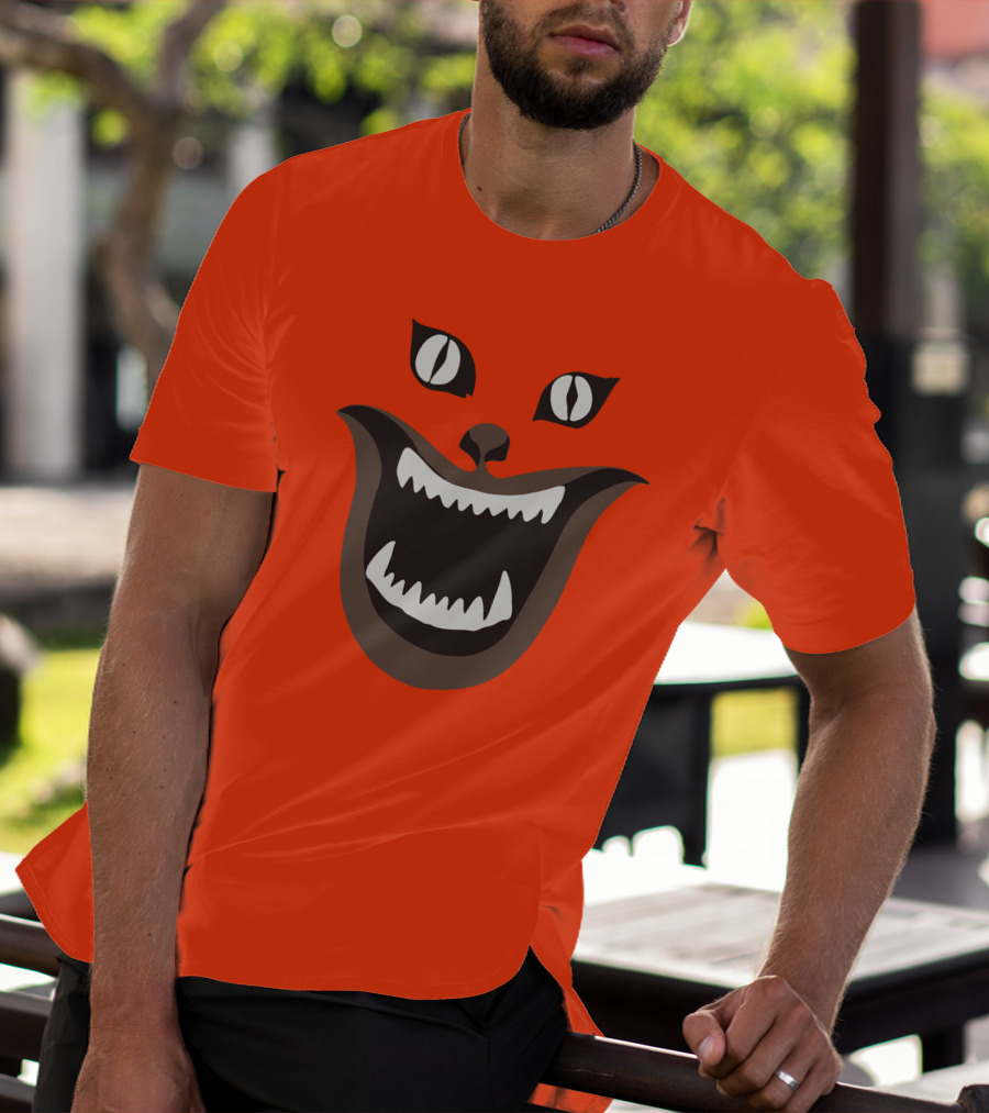Criterion Channel The Criterion House Horror Cat Face Criterion Merch T-Shirt