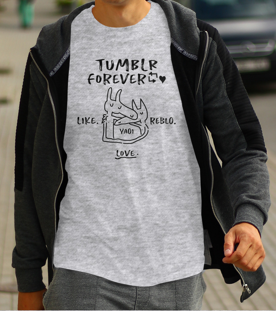Tumblr Forever Like Reblo Yaoi Love T-Shirt