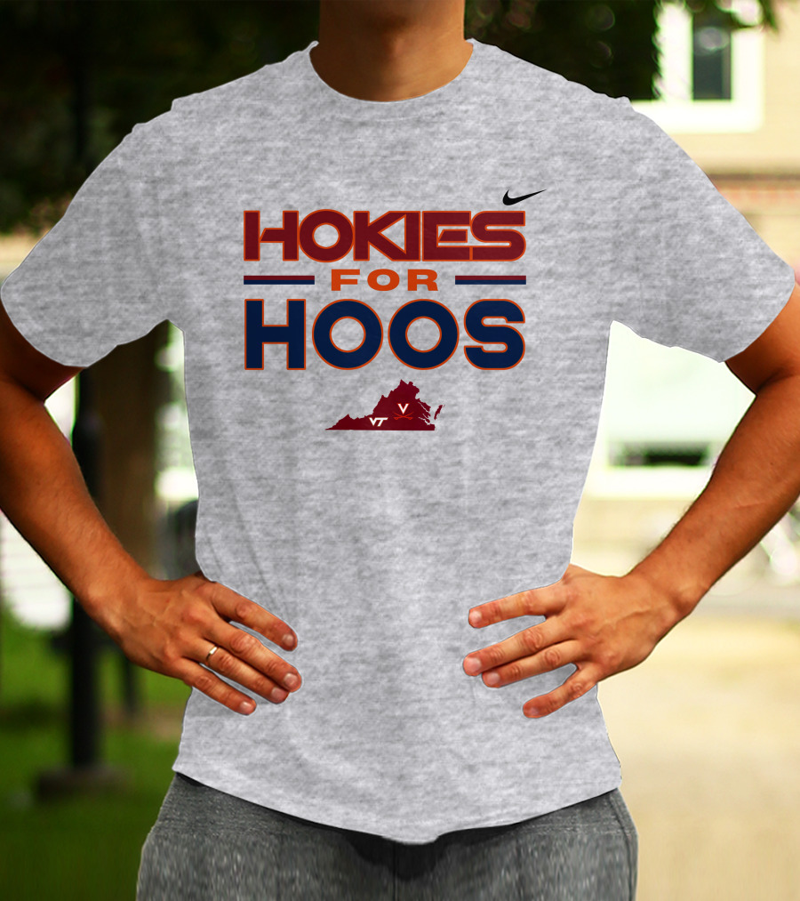 Hokies For Hoos Virginia Map VT T-Shirt