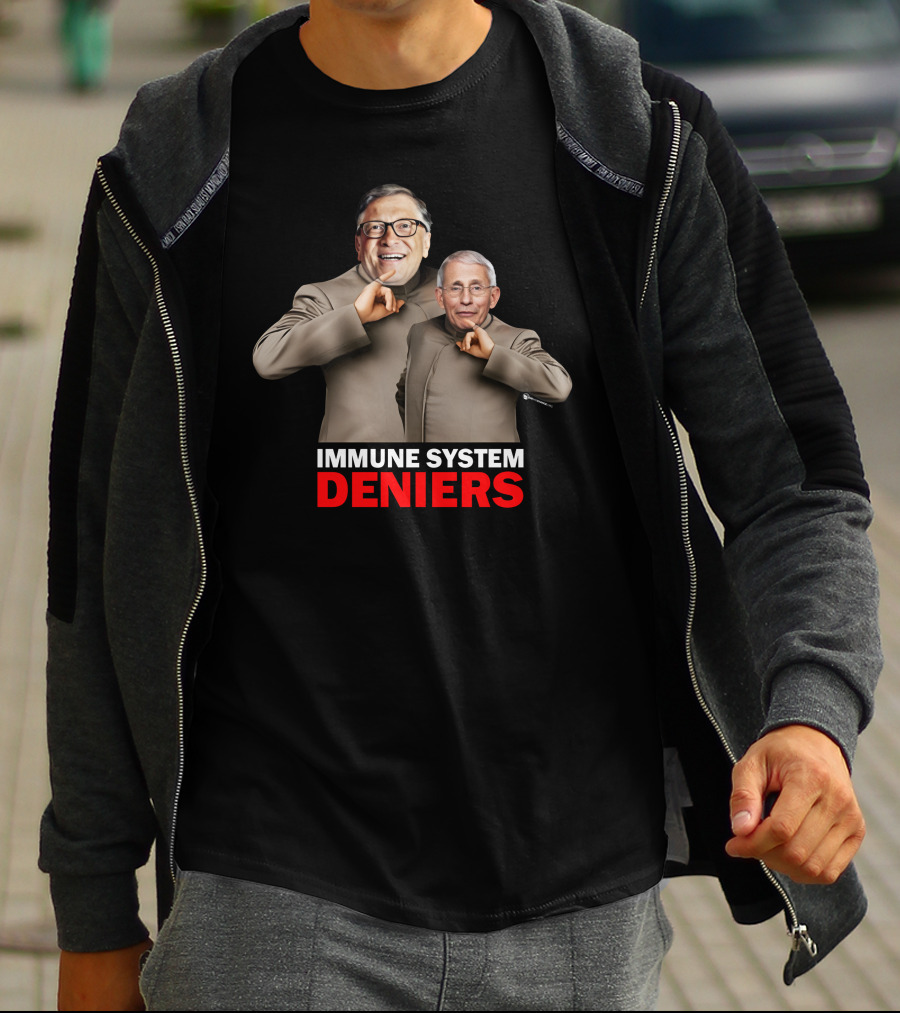 Immune System Deniers Dr. Evil Parody Mock Turtleneck Villains T-Shirt