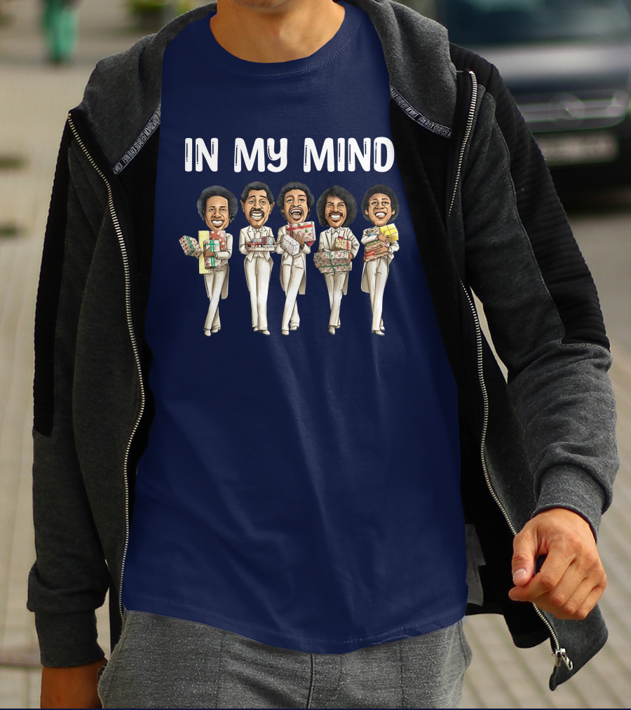 In My Mind Blackest Christmas Theme Holiday Gift Holding Group T-Shirt