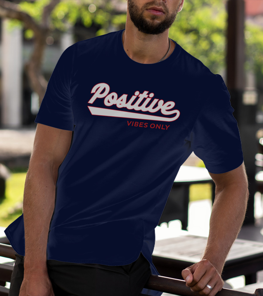 Positive Vibes Only Football T-Shirt