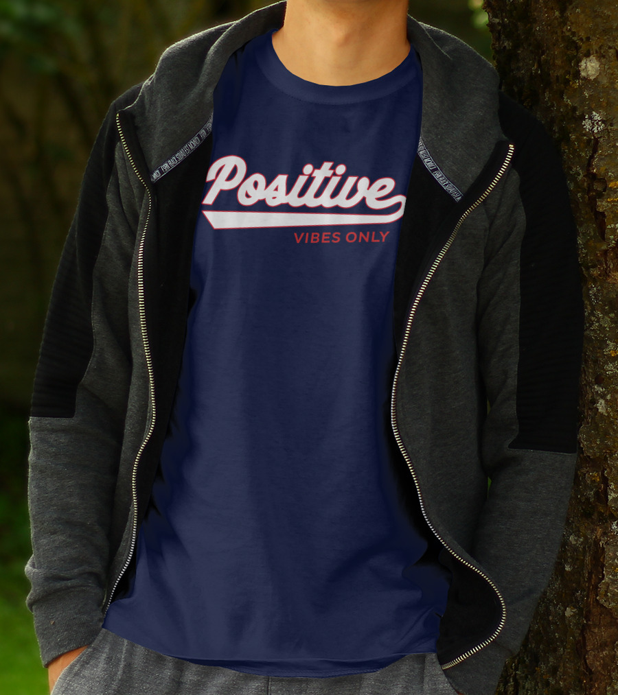Positive Vibes Only Football T-Shirt