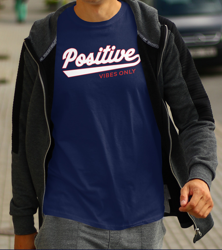 Positive Vibes Only Football T-Shirt