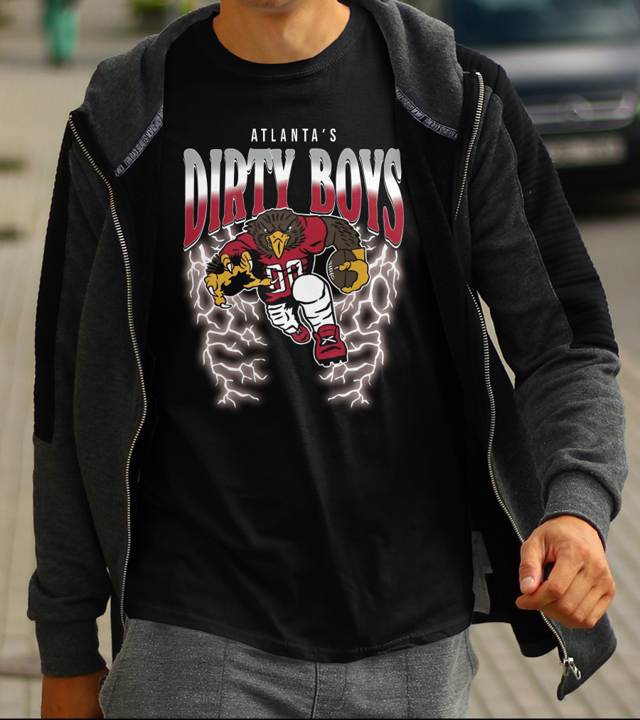 Atlanta's Dirty Boys Football Lightning Bird T-Shirt